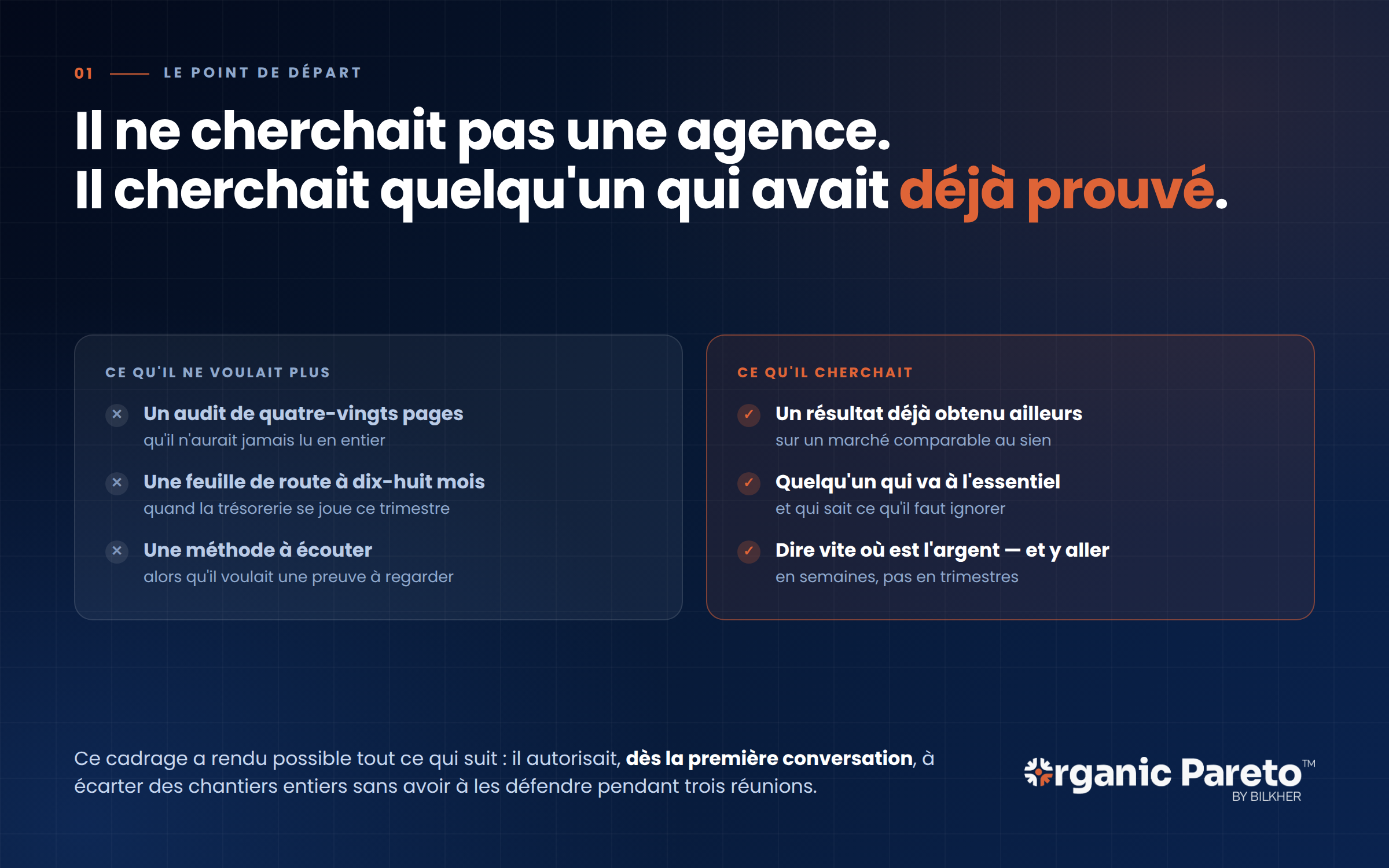 cas-client-serrurier-point-de-depart Il ne cherchait pas une agence, il cherchait quelqu'un qui avait déjà prouvé